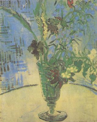 Vincent Van Gogh Still life:Glass with Wild Flowers (nn04) china oil painting image